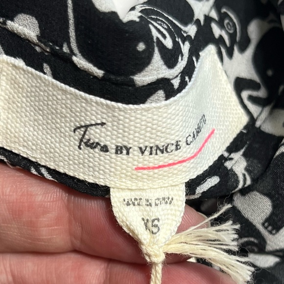 Sheer Elephants black and white blouse new w/out tags , Elephant blouse see thru - Picture 10 of 11